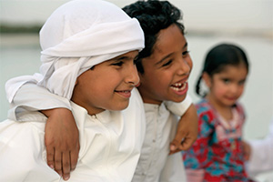 Children in traditional dress 300x200